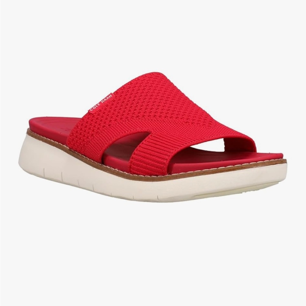 Cole Haan Zerogrand Global Stitchlite Athletic Sandals Red White Size 7 to 7.5